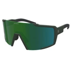 SCOTT Shield Brille - Kaki Green / Green Chrome