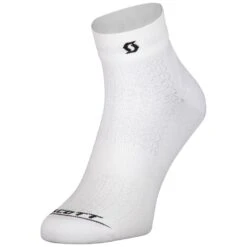 SCOTT Performance Quarter Socken - White/black