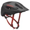 SCOTT Supra (CE) Helm - Dunkelgrau/rot