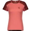 SCOTT Endurance 10 S/SL Damen T-Shirt - Brick Red/rust Red