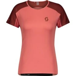 SCOTT Endurance 10 S/SL Damen T-Shirt - Brick Red/rust Red