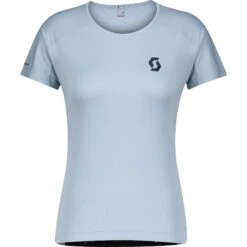 SCOTT Endurance 10 S/SL Damen T-Shirt - Glace Blue/midnight Blue