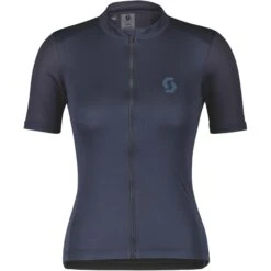 SCOTT Endurance 10 Damen Kurzarm-Radtrikot - Dark Blue/metal Blue