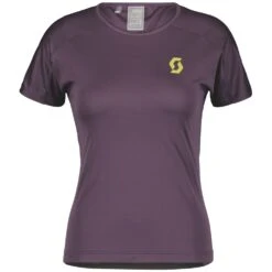 SCOTT Endurance 10 Damen Kurzarm T-Shirt - Dark Purple/mud Green