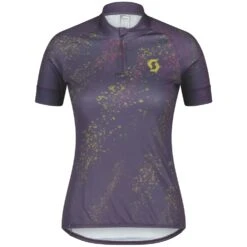 SCOTT Endurance 30 Damen Kurzarmtrikot - Dark Purple/mud Green