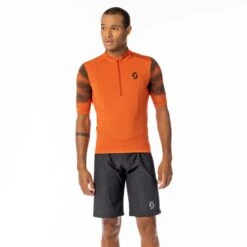 SCOTT Gravel 10 Kurzarmtrikot - Fir Green/black -Scott Verkaufsgeschäft scott gravel 10 short sleeve shirt braze orange dark grey 8 1428552 3