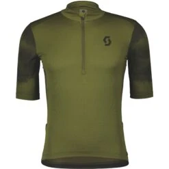 SCOTT Gravel 10 Kurzarmtrikot - Fir Green/black