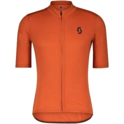 SCOTT Gravel Merino Kurzarmtrikot - Braze Orange/dark Grey