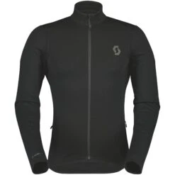 SCOTT Gravel Warm Merino Langarmtrikot - Schwarz