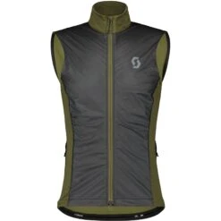 SCOTT Gravel Warm Merino Weste - Fir Green/black