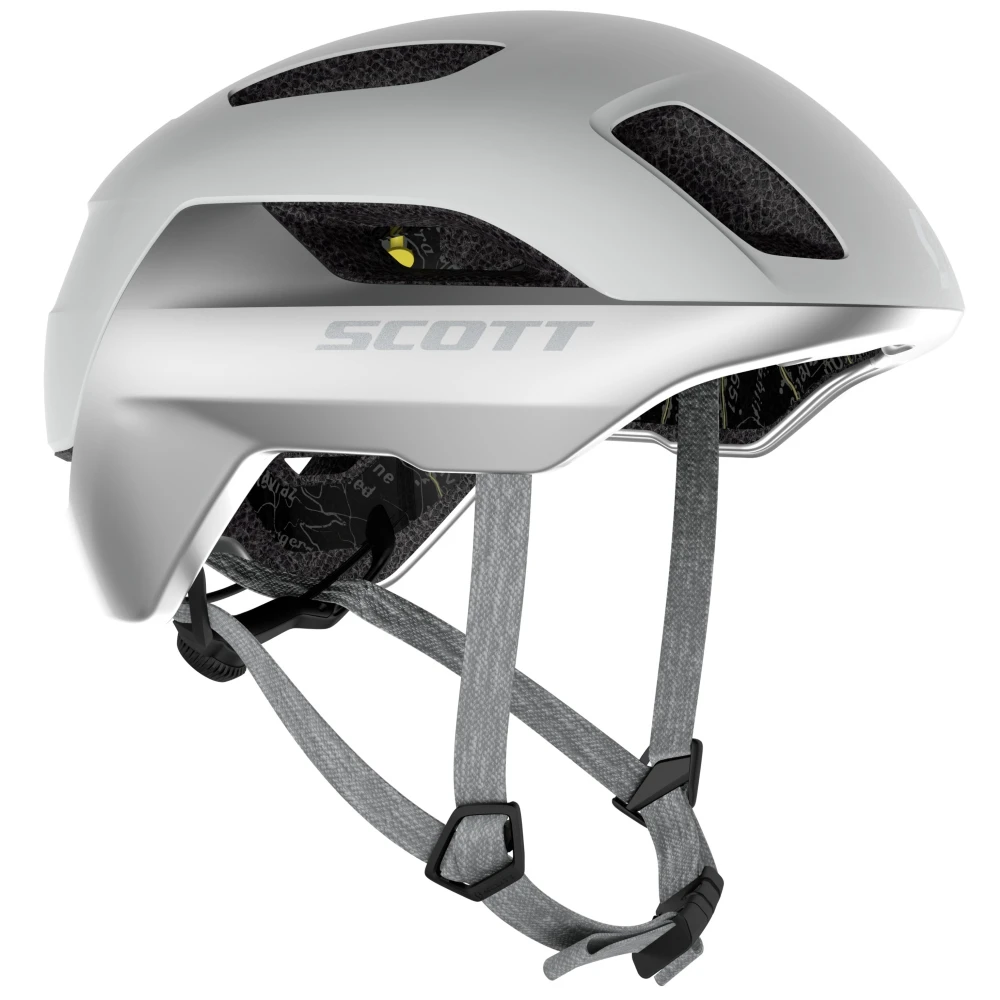 SCOTT La Mokka Plus (CE) Helm - Vogue Silver/reflective Grey 1 SCOTT La Mokka Plus (CE) Helm - Vogue Silver/reflective Grey