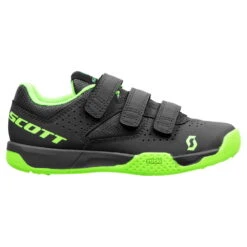 SCOTT MTB AR Kids Strap Kinderschuh - Grey/neon Green -Scott Verkaufsgeschäft scott mtb ar strap shoe 270604 grey neon green a 1100698