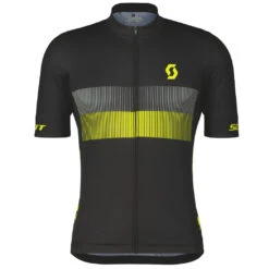 SCOTT RC Team 10 Kurzarmtrikot - Black/sulphur Yellow