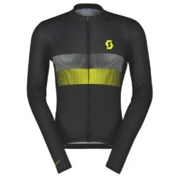 SCOTT RC Team 10 Langarmtrikot - Black/sulphur Yellow