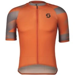 SCOTT RC Premium Climber Kurzarmtrikot - Braze Orange/dark Grey