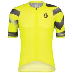 SCOTT RC Premium Climber Kurzarmtrikot - Sulphur Yellow/black