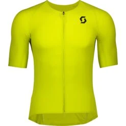 SCOTT RC Premium Kinetech Radtrikot - Sulphur Yellow/black
