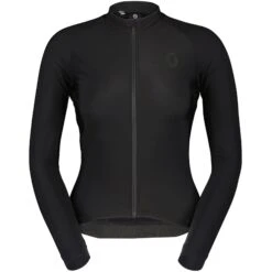 SCOTT RC Pro Warm Langarm Damen Trikot - Schwarz