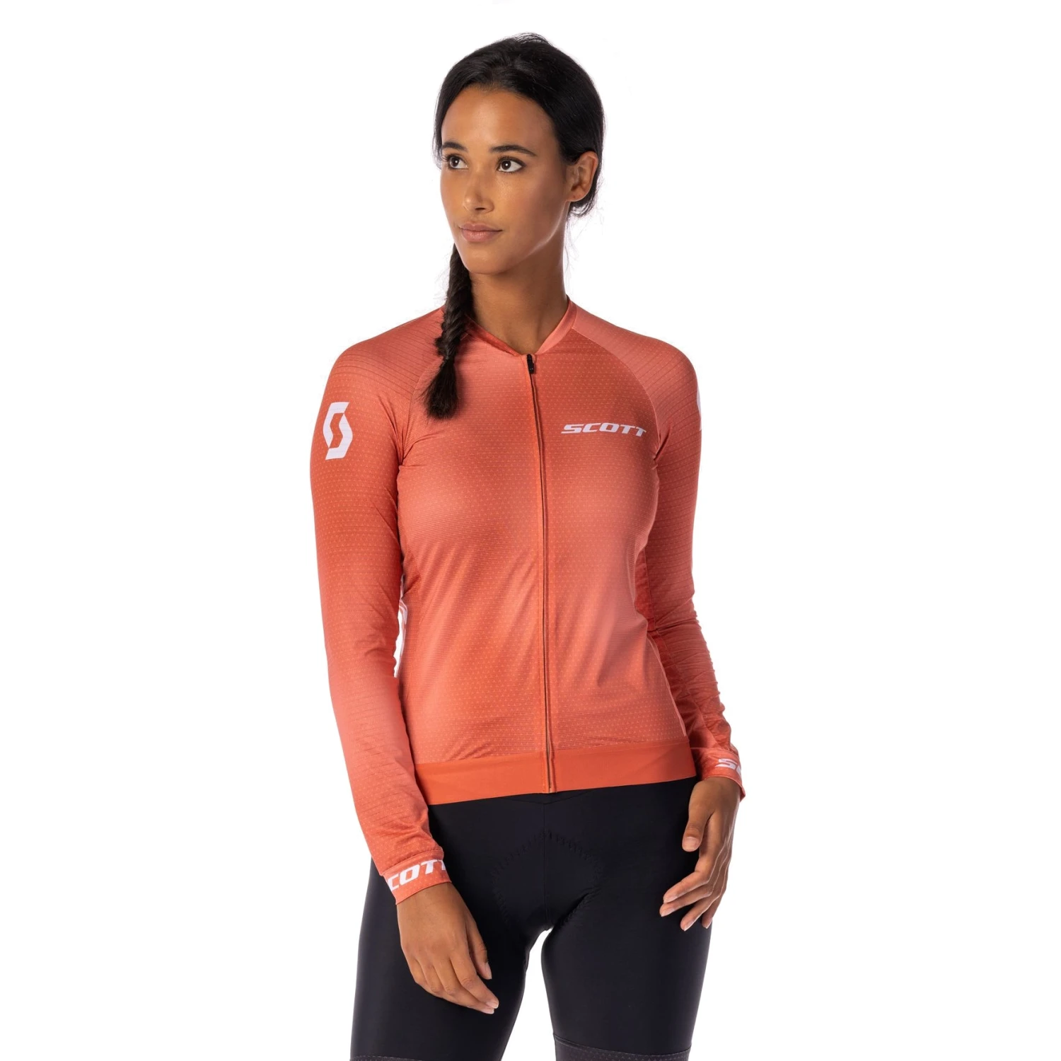 SCOTT RC Pro Damen Langarmtrikot - Rose Beige/braze Orange 1 SCOTT RC Pro Damen Langarmtrikot - Rose Beige/braze Orange