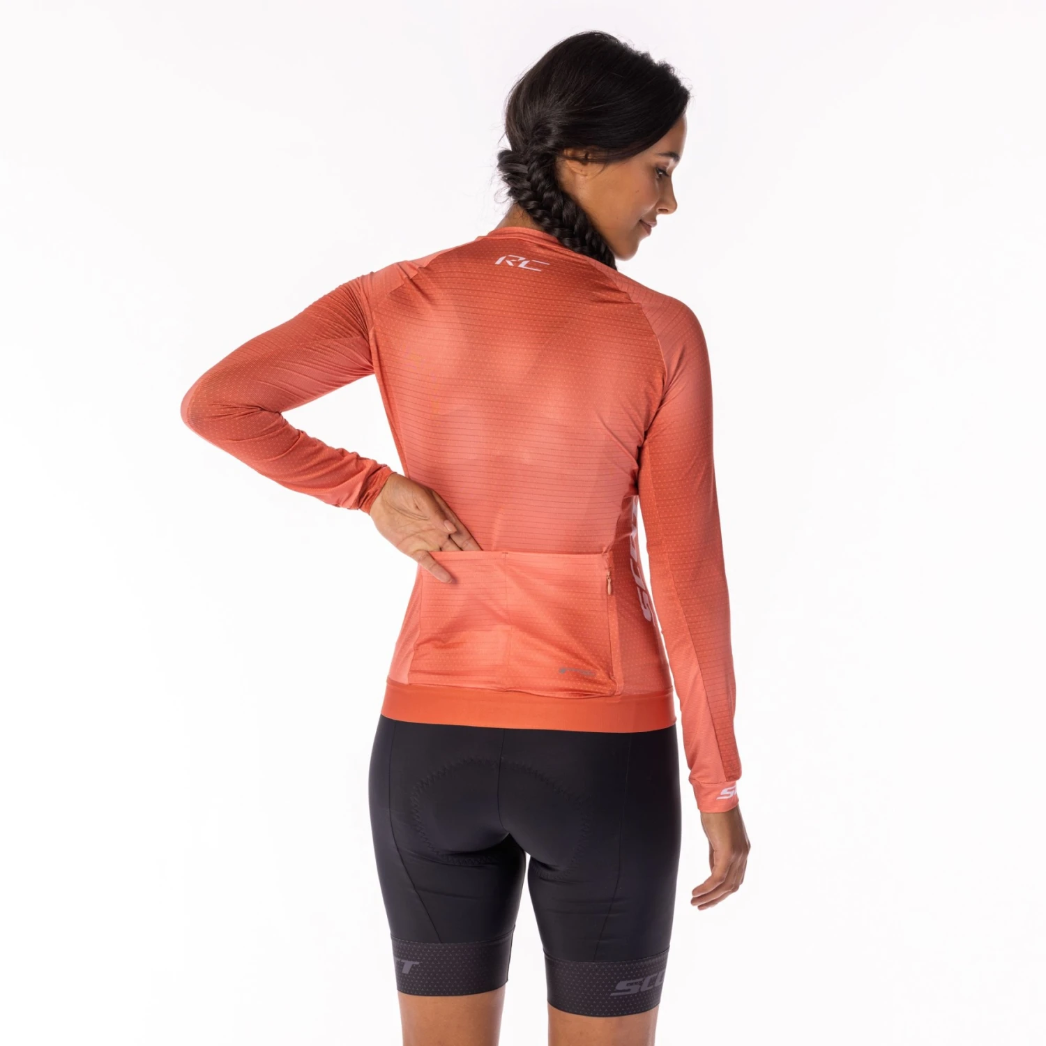 SCOTT RC Pro Damen Langarmtrikot - Rose Beige/braze Orange 8 SCOTT RC Pro Damen Langarmtrikot - Rose Beige/braze Orange – Bild 8