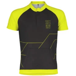 SCOTT RC Team Kinder Kurzarmtrikot - Black/sulphur Yellow