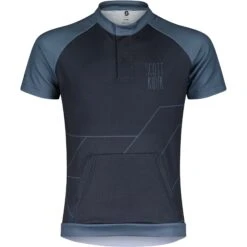 SCOTT RC Team Kinder Kurzarmtrikot - Dark Blue/metal Blue