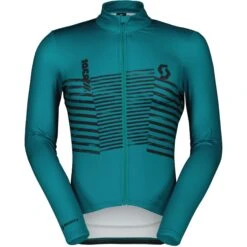 SCOTT RC Team Warm Graphics Langarm Trikot - Winter Green