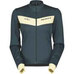 SCOTT RC Warm Damen Langarmshirt - Aruba Green/pale Yellow
