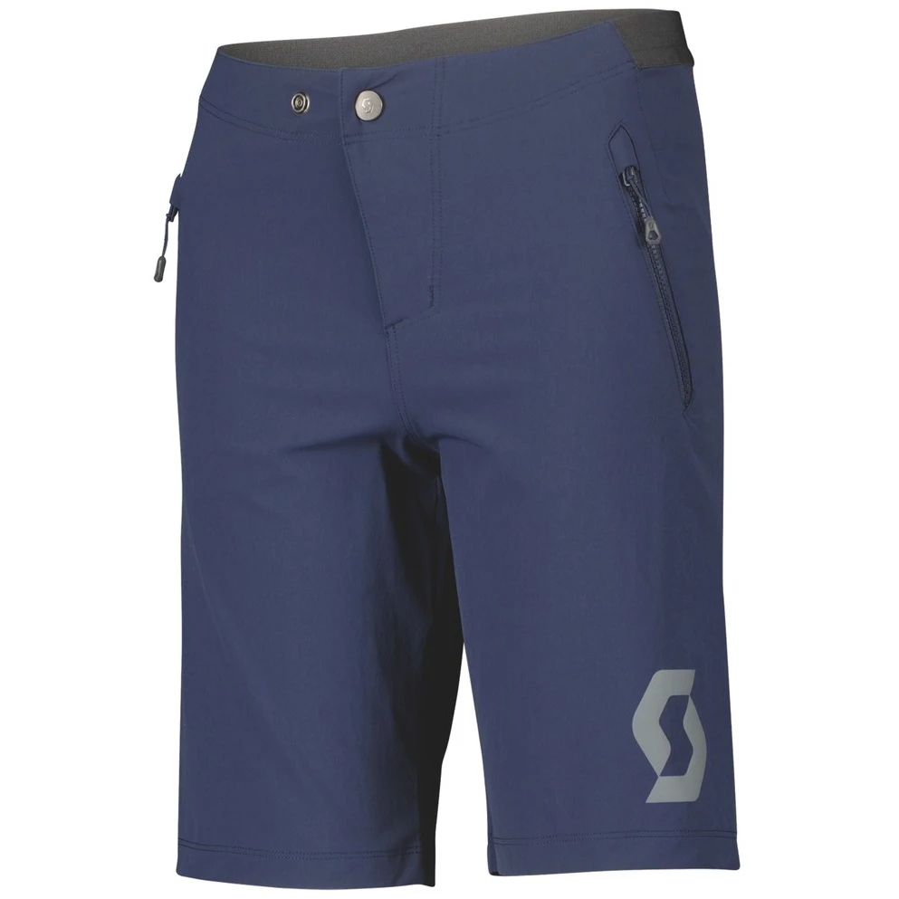 SCOTT Trail 10 Junior Shorts, Weite Passform, Mit Sitzpolster - Midnight Blue 1 SCOTT Trail 10 Junior Shorts, Weite Passform, Mit Sitzpolster - Midnight Blue