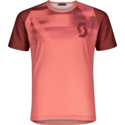 SCOTT Trail 20 S/SL Kinder Radtrikot - Brick Red/rust Red