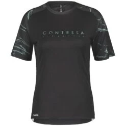 SCOTT Trail Contessa Sign. Damen Kurzarmtrikot - Schwarz