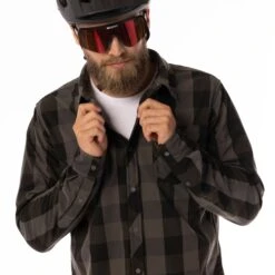 SCOTT Trail Flow Check Langarm Hemd - Aruba Green/black -Scott Verkaufsgeschäft scott trail flow check long sleeve shirt aruba green black 1 1430510