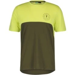 SCOTT Trail Flow DRI Kurzarmtrikot - Bitter Yellow/fir Green