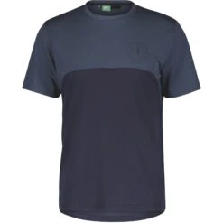 SCOTT Trail Flow DRI Kurzarmtrikot - Metal Blue/dark Blue