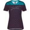 SCOTT Trail Flow S/SL Damen-Radtrikot - Breeze Blue/dark Purple