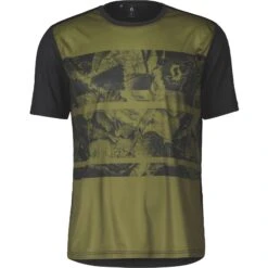 SCOTT Trail Flow Kurzarmtrikot - Fir Green/black