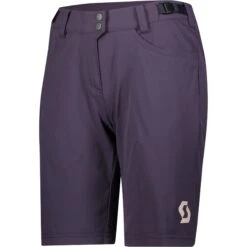 SCOTT Trail Flow W/ Pad Damen-Shorts Mit Sitzpolster - Dark Purple