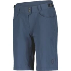 SCOTT Trail Flow W/ Pad Damen-Shorts Mit Sitzpolster - Metal Blue