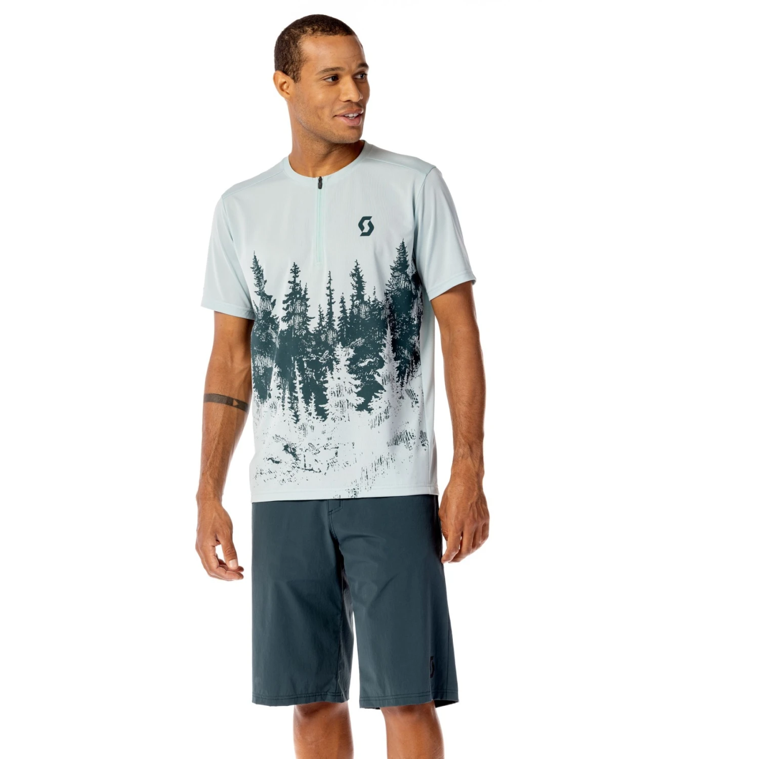 SCOTT Trail Flow Zip Kurzarmtrikot - Metal Blue/dark Blue 3 SCOTT Trail Flow Zip Kurzarmtrikot - Metal Blue/dark Blue – Bild 3