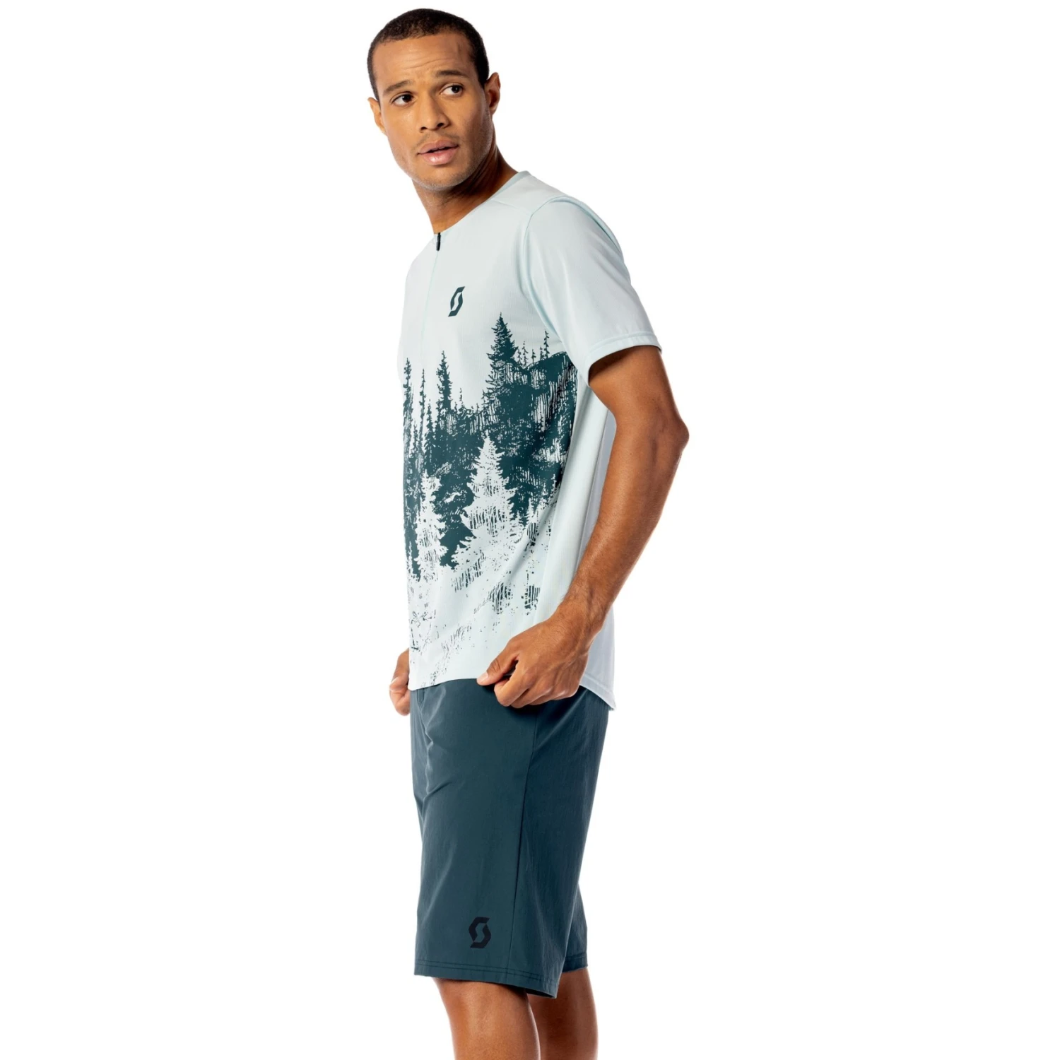 SCOTT Trail Flow Zip Kurzarmtrikot - Metal Blue/dark Blue 5 SCOTT Trail Flow Zip Kurzarmtrikot - Metal Blue/dark Blue – Bild 5