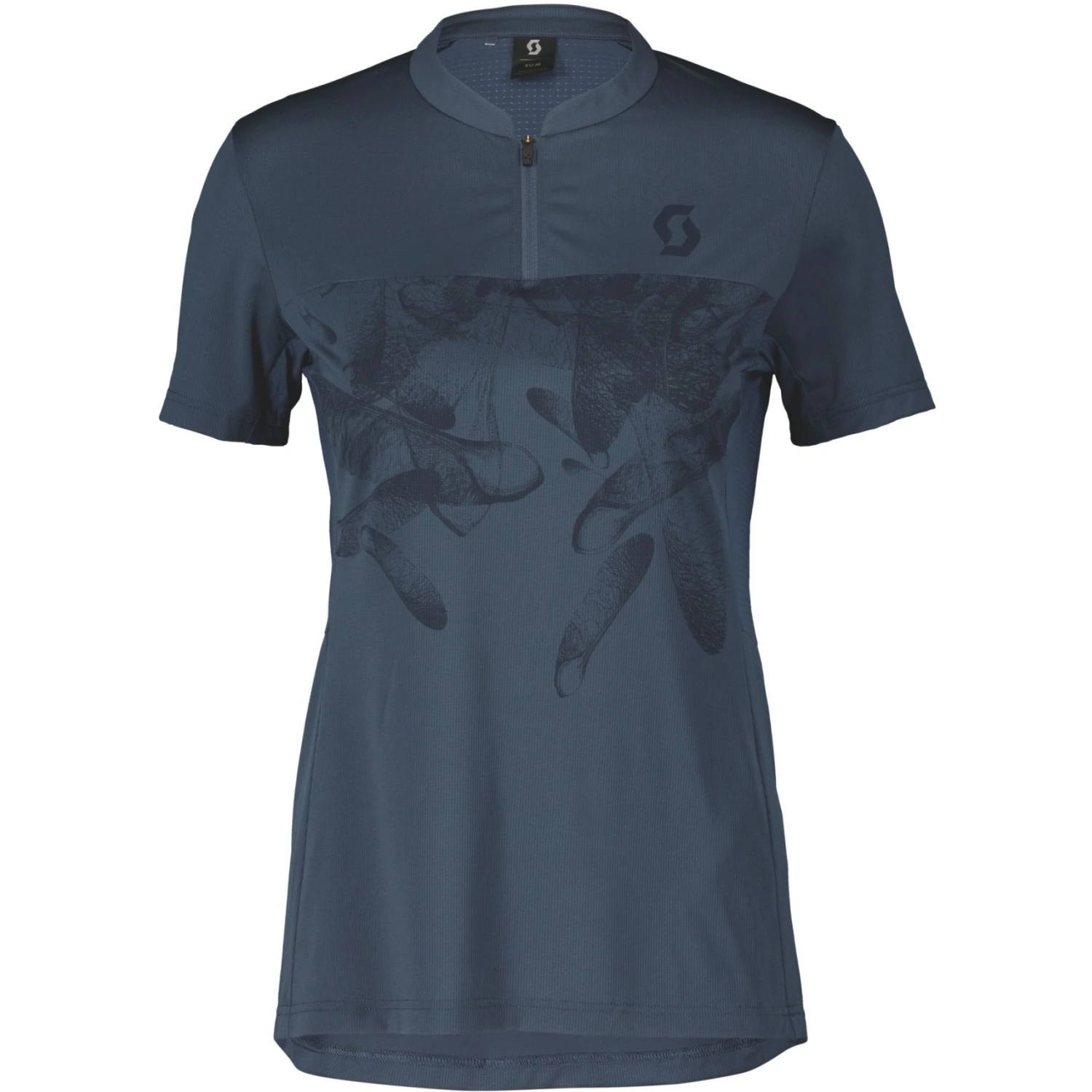 SCOTT Trail Flow Zip Damen Kurzarmtrikot - Metal Blue/dark Blue 1 SCOTT Trail Flow Zip Damen Kurzarmtrikot - Metal Blue/dark Blue