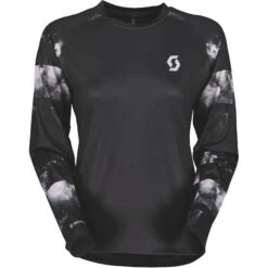 SCOTT Trail Storm L/SL Damen Langarm-Shirt - Black/sweet Pink