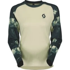 SCOTT Trail Storm L/SL Damen Langarm-Shirt - Pale Yellow/aruba Green