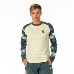 SCOTT Trail Storm Damen Langarmtrikot - Cloud Pink/wild Red -Scott Verkaufsgeschäft scott trail storm l sl womens longsleeve shirt pale yellow aruba green 4 1320915