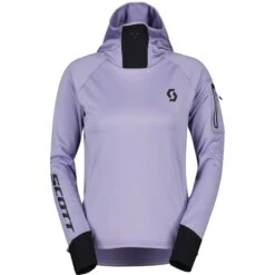 SCOTT Trail Storm Damen Langarm Kapuzenpullover - Heather Purple