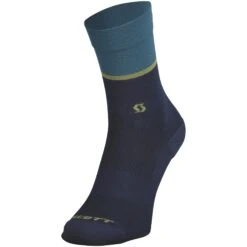 SCOTT Trail Tuned Crew Socken - Black/aruba Green