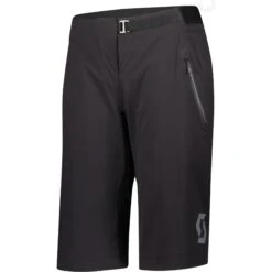 SCOTT Trail Vertic Damen Radhose Kurz Mit Sitzpolster - Schwarz