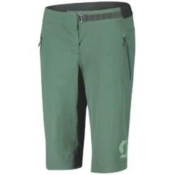 SCOTT Trail Vertic Damenshorts, Mit Sitzpolster - Smoked Green