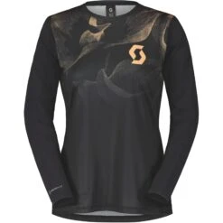 SCOTT Trail Vertic Damen Langarmtrikot - Black/rose Beige