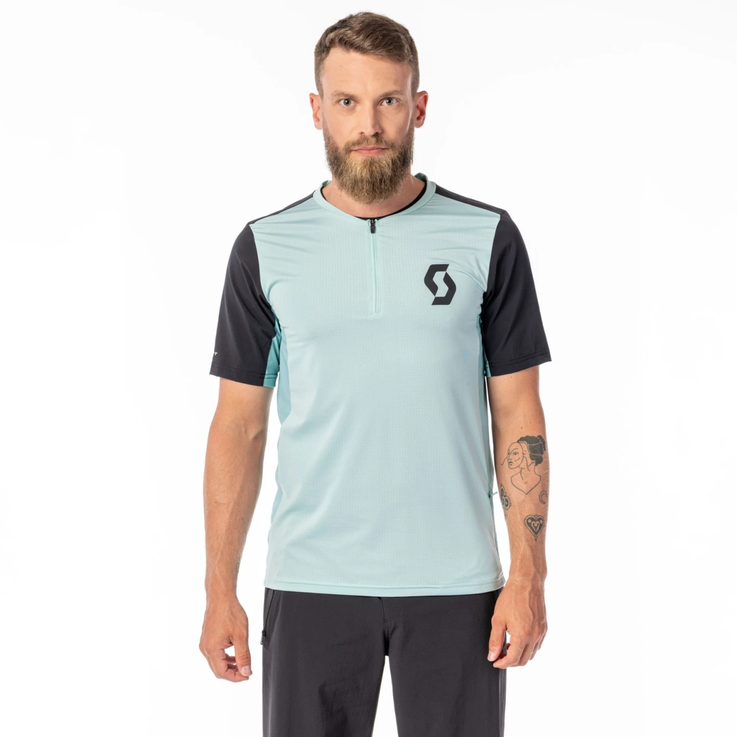 SCOTT Trail Vertic Zip Kurzarmtrikot - Schwarz 3 SCOTT Trail Vertic Zip Kurzarmtrikot - Schwarz – Bild 3